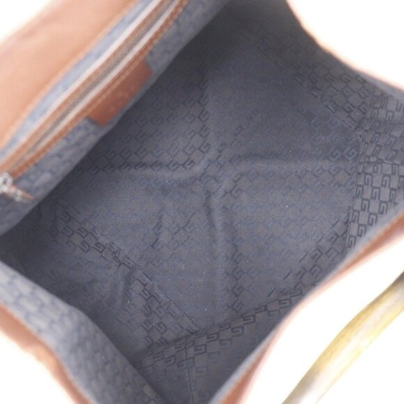 GUCCI Wood handle Handbag 106493 beige canvas Women - Picture 6 of 13